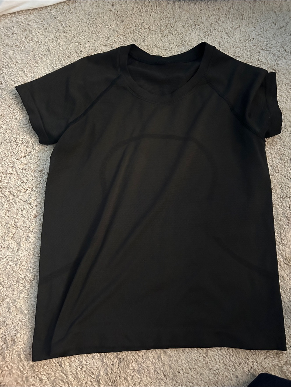 lululemon athletica Black Short Sleeve Crew Performance Tee
